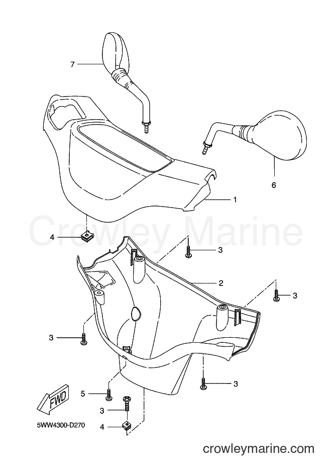 2009 Scooter CW50 - CW50 (5WWF) [040] - COWLING 1