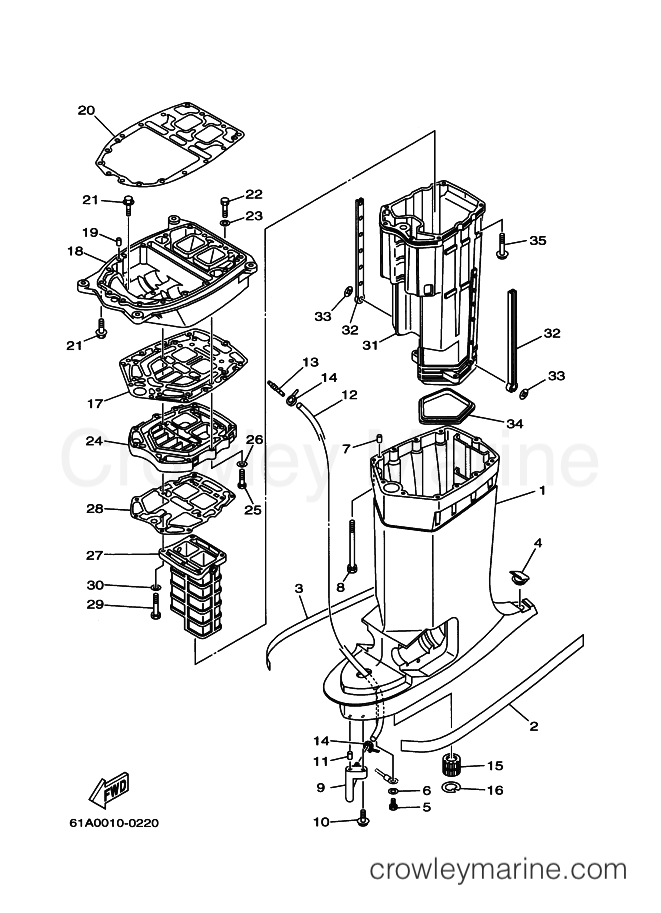 Yamaha Motors SL250AETO (61B) [030] - UPPER CASING