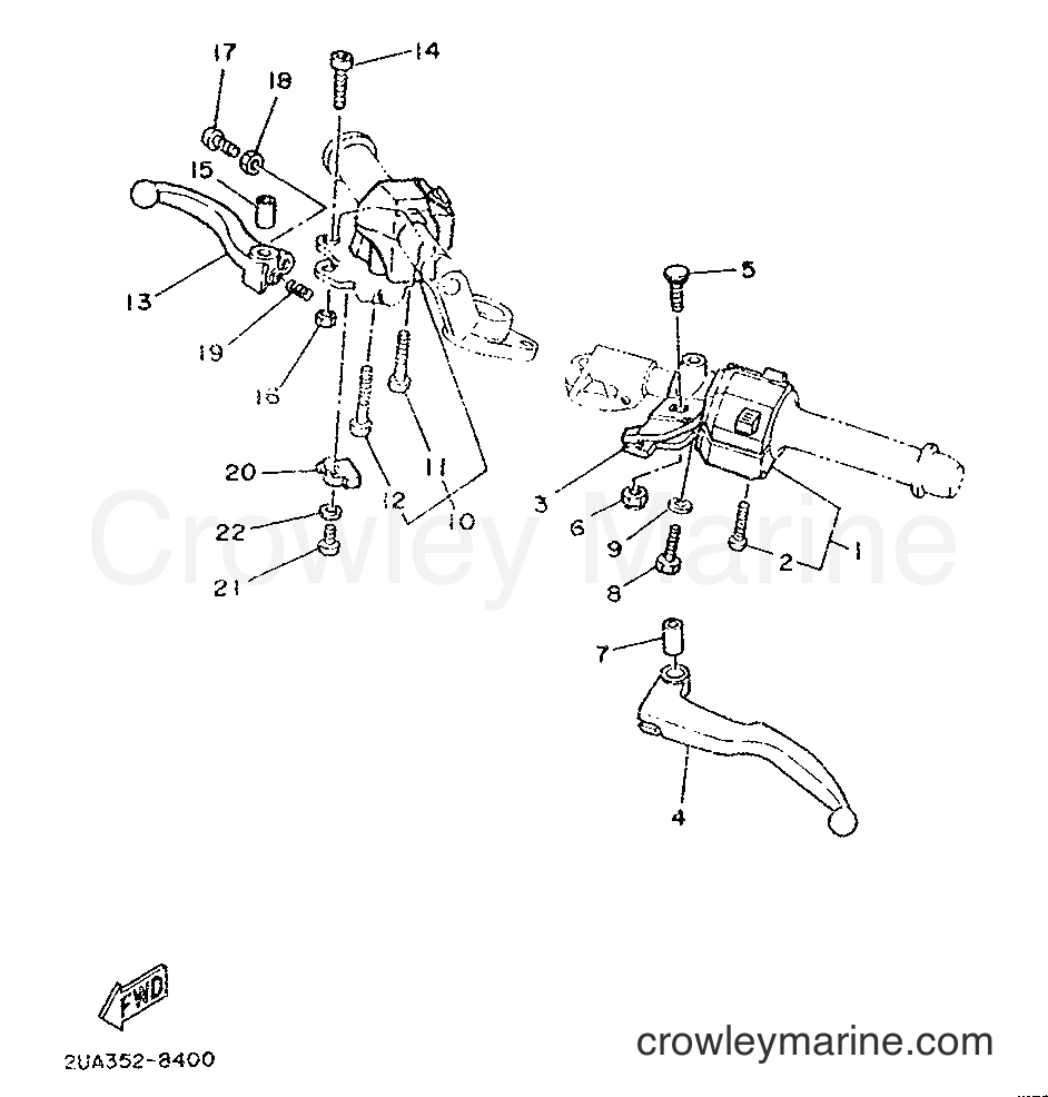 1991 Street Bike RD350 - RD350 (4CE2) [999] - HANDLE SWITCH & LEVER