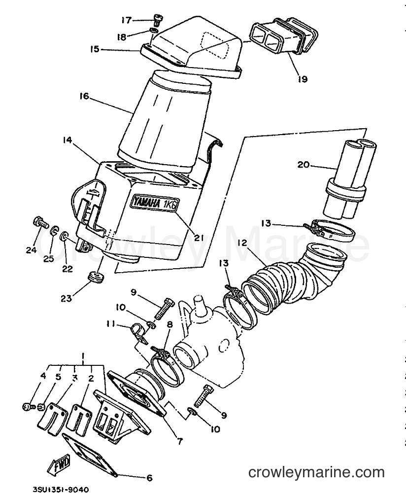 1989 Dirt Bike TY125 - TY125 (3SU1) [999] - INTAKE