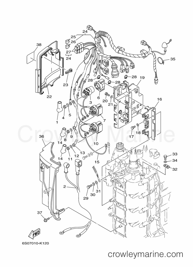 Yamaha Motors F95AETX (6S0A) [050] - ELECTRICAL 2