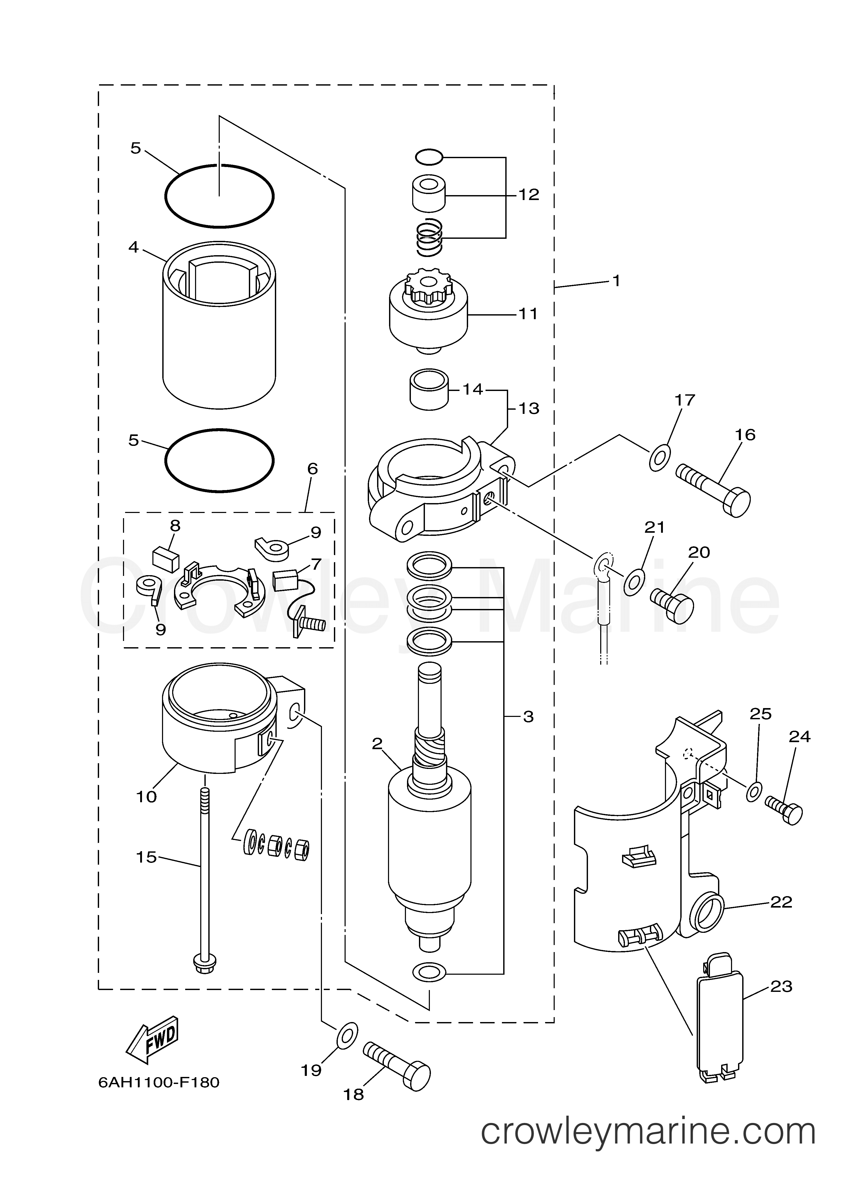 Yamaha Motors F20SEHA - STARTING MOTOR
