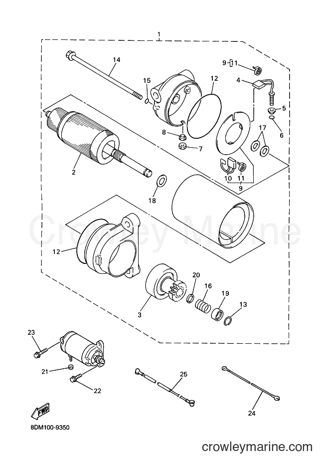 Yamaha Motors VT700 (8DM3) [030] - STARTING MOTOR