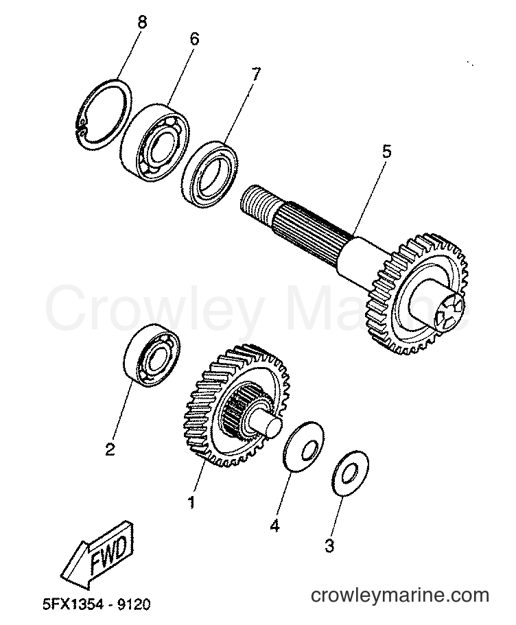 2000 Scooter CW50 - CW50 (5MS1) [010] - TRANSMISSION