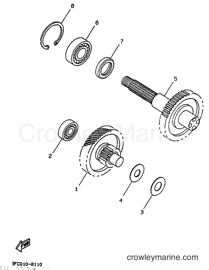 1992 Scooter CW50 - CW50 (4EY1) [999] - TRANSMISSION