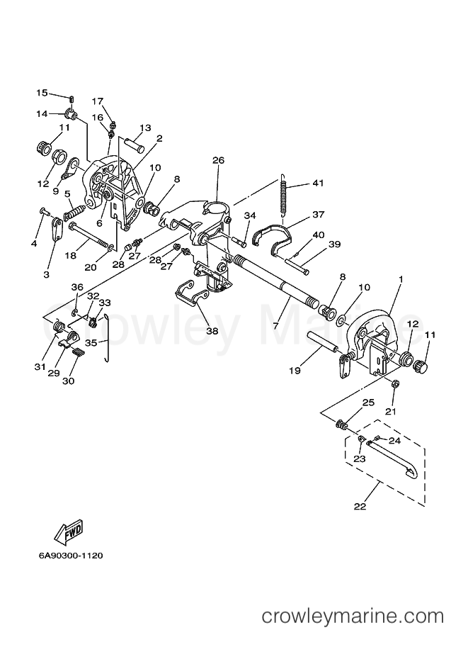 Yamaha Motors 20C (6A91) [030] - BRACKET 1