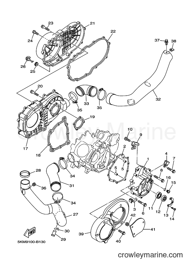 2003 ATV YFM660FWA - YFM660FWA (5KM9) [010] - CRANKCASE COVER 1
