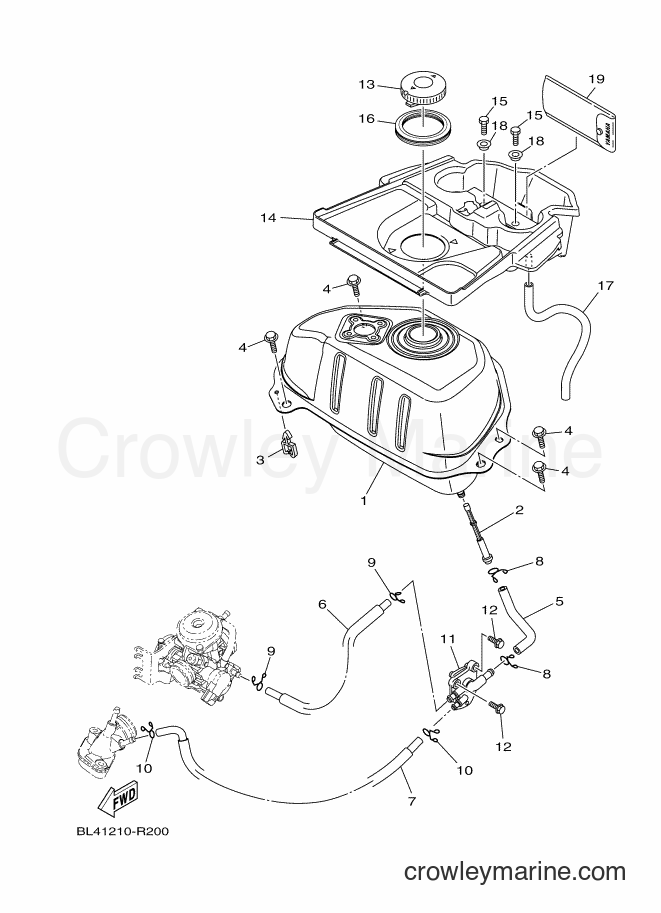 2018 Scooter XC115F - XC115F (BL74) [010] - FUEL TANK