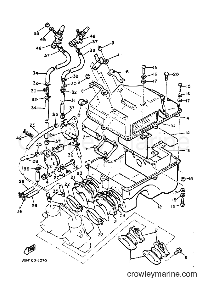 1988 Snowmobile VMX540 - VMX540 (83X0) [020] - INTAKE