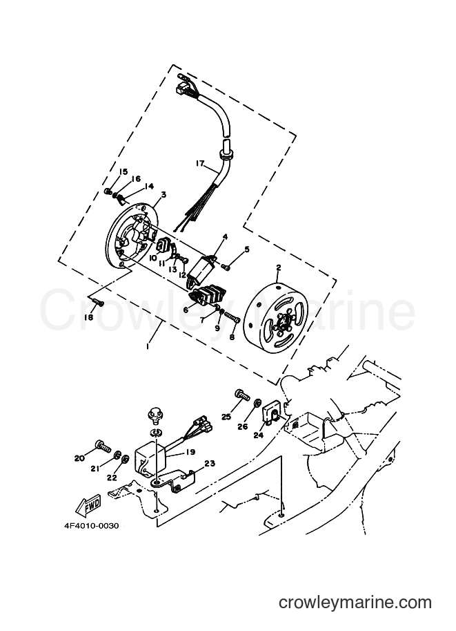 1980 Scooter LB50 II A - LB50 II A (4F40) [010] - C.D.Iマグネトウ