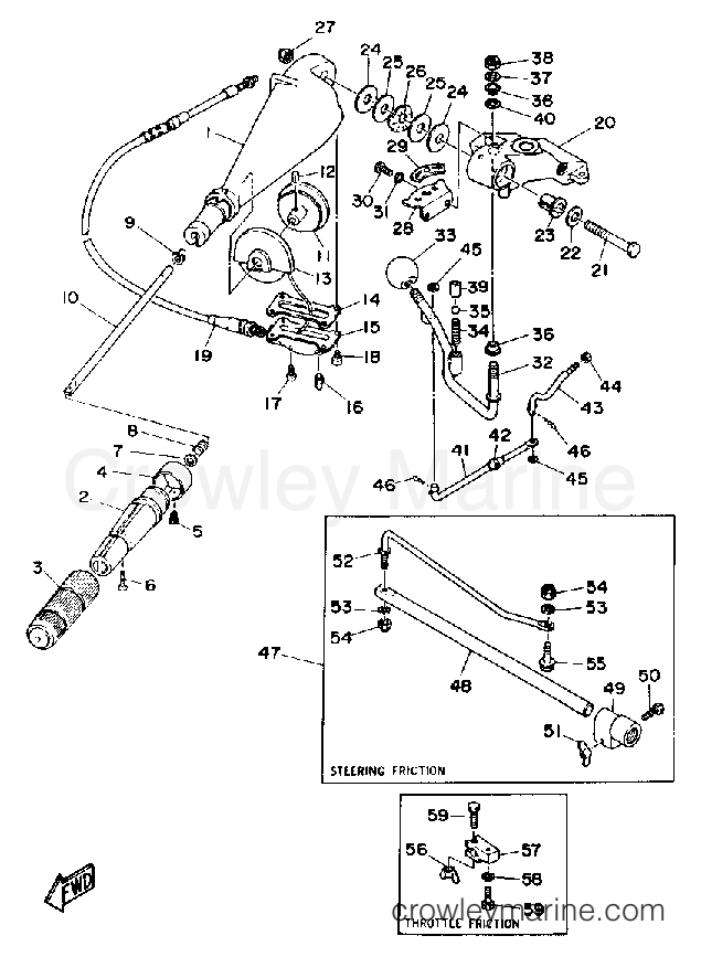 Yamaha Motors 50ETMLD - STEERING
