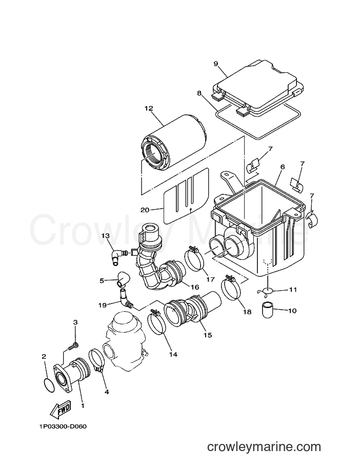 2005 ATV YFM250 - YFM250 (1P03) [010] - INTAKE