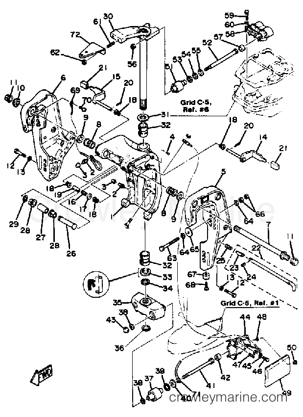 Yamaha Motors 90ETLK - BRACKET