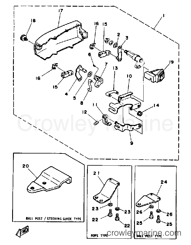 Yamaha Motors 30MSHQ - REMOTE CONTROL ATTACHMENT