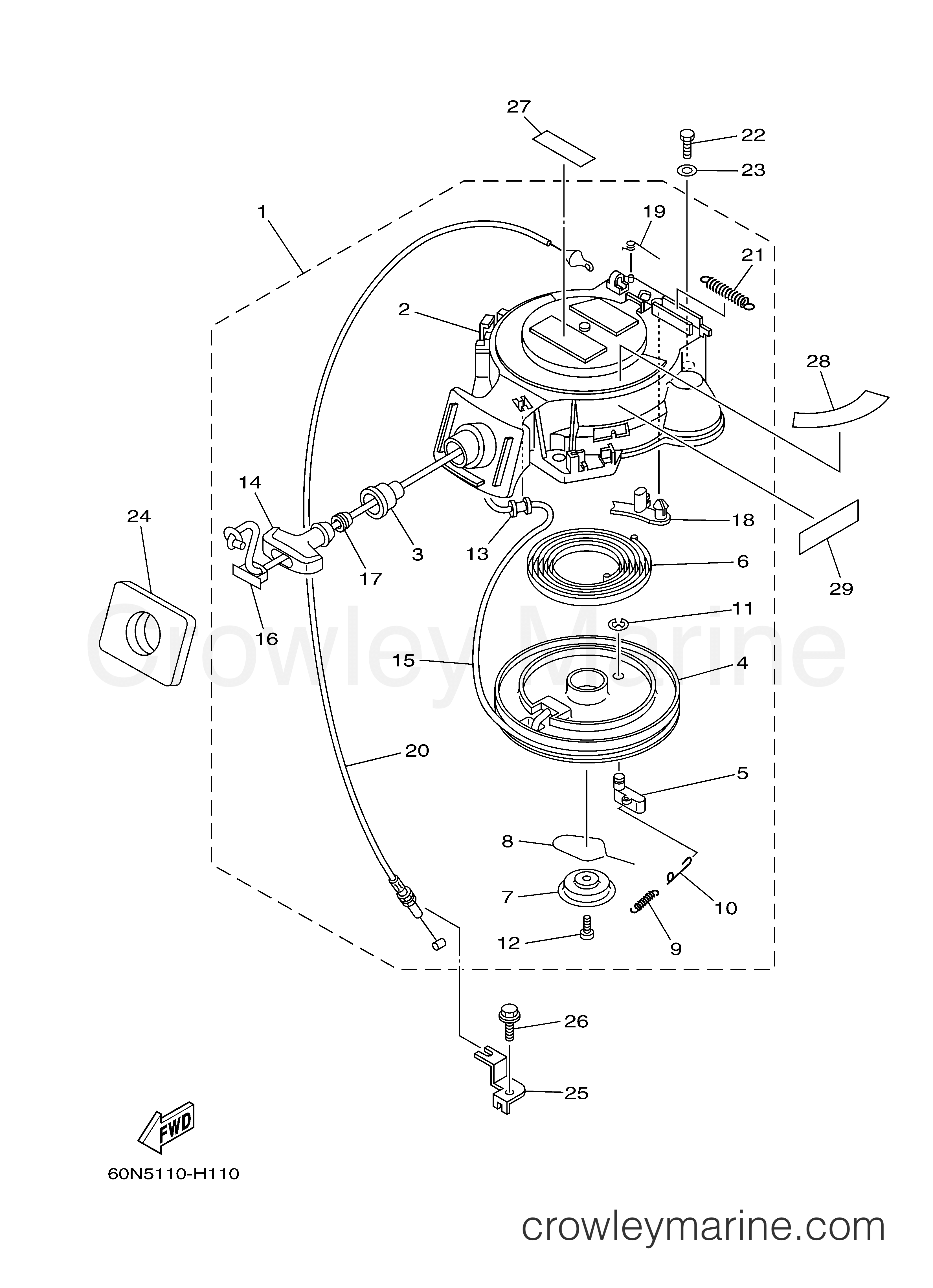 Yamaha Motors F6AMLH - STARTER
