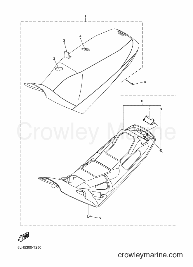 2018 Snowmobile SRV10BS53 - SRV10BS53 (8LH5) [010] - SEAT