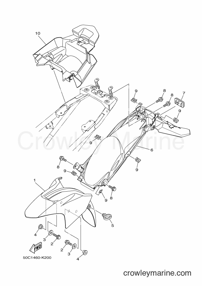 Yamaha Motors T135SEC (55S4) [010] - FENDER