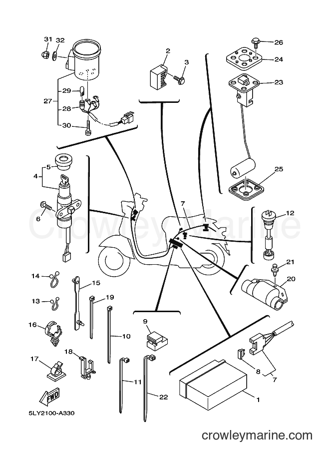 Yamaha Motors YJ50R (5PP2) [010] - ELECTRICAL 2