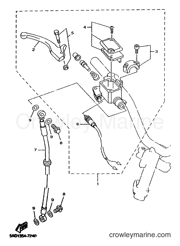 Yamaha Motors YN50 (5MR7) [010] - FRONT MASTER CYLINDER