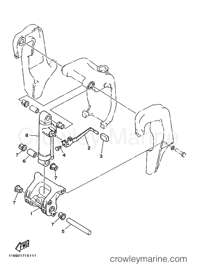 Yamaha Motors 75A (692) [010] - BRACKET 2