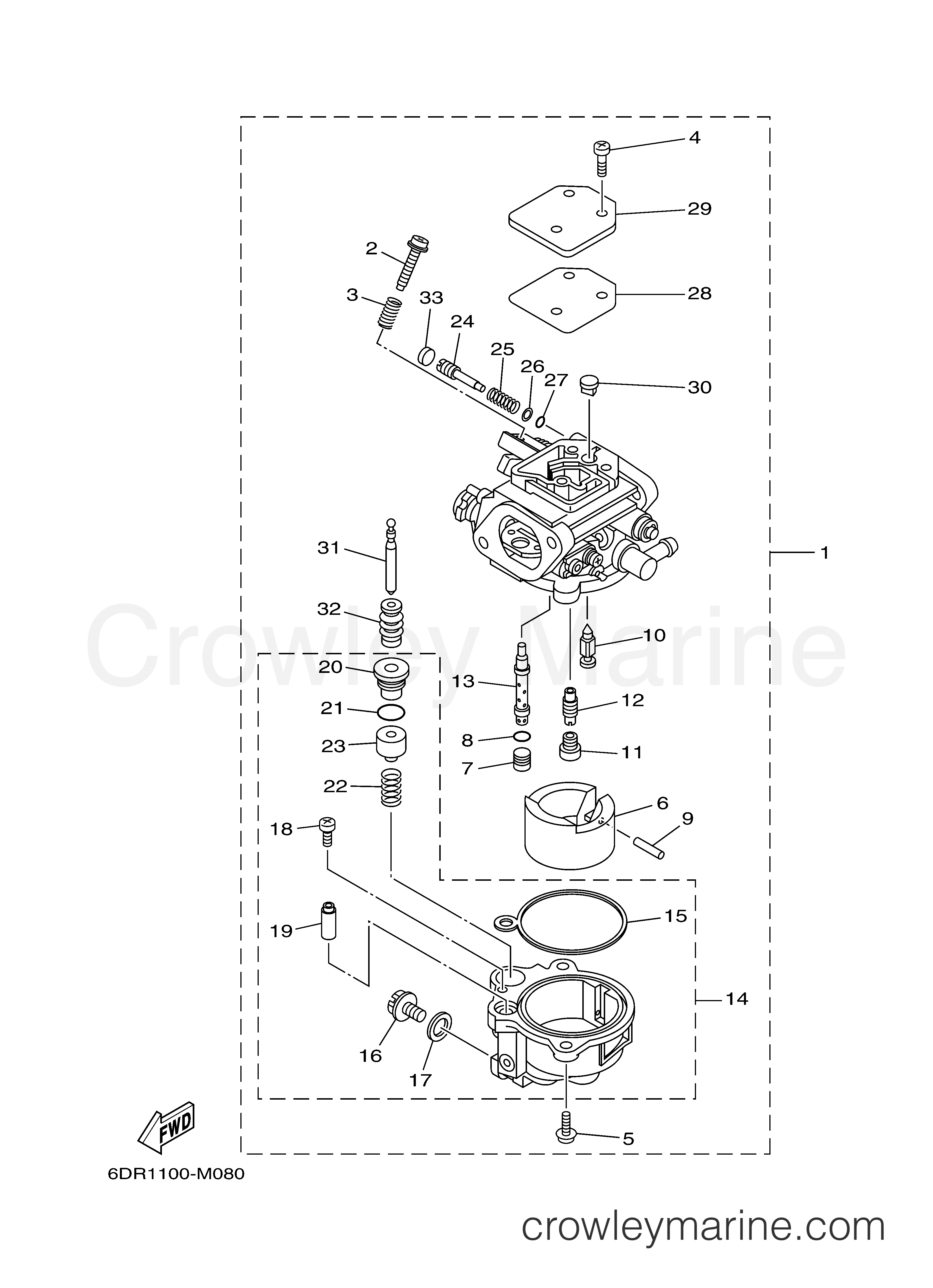 Yamaha Motors T9.9LPHB - CARBURETOR