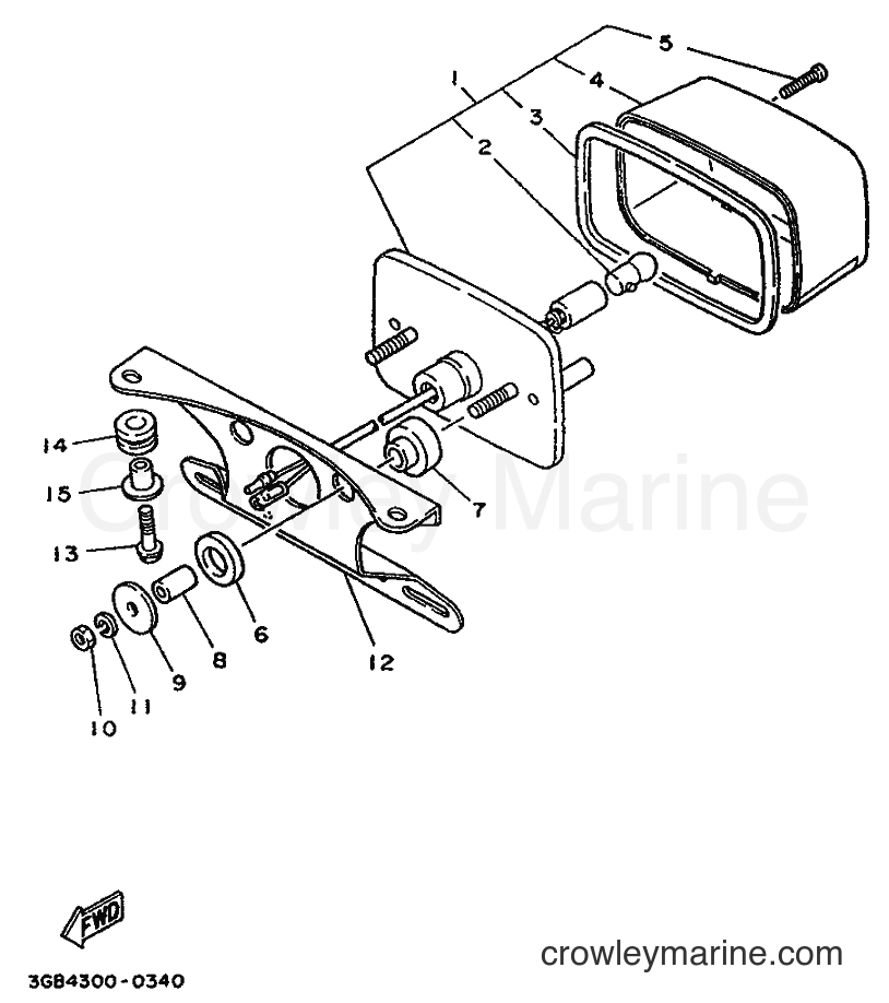 1992 ATV YFM100 - YFM100 (3GBB) [010] - TAILLIGHT 1