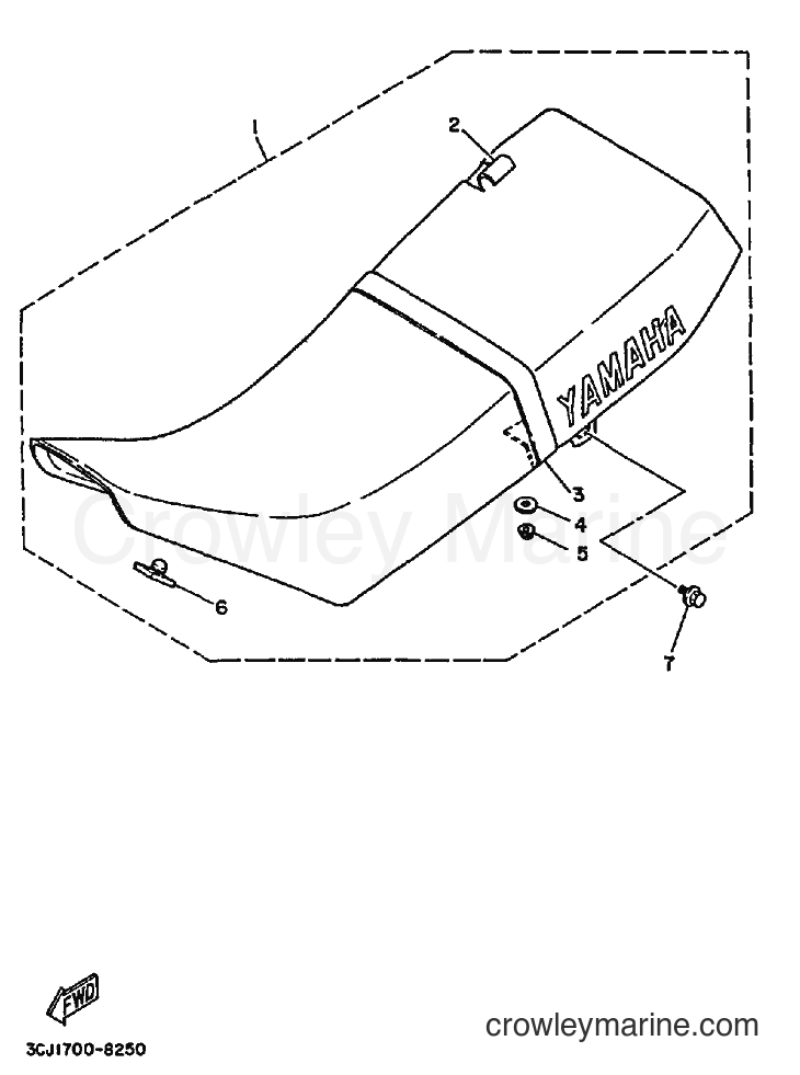 1995 Dirt Bike DT200R - DT200R (3CJ7) [010] - SEAT
