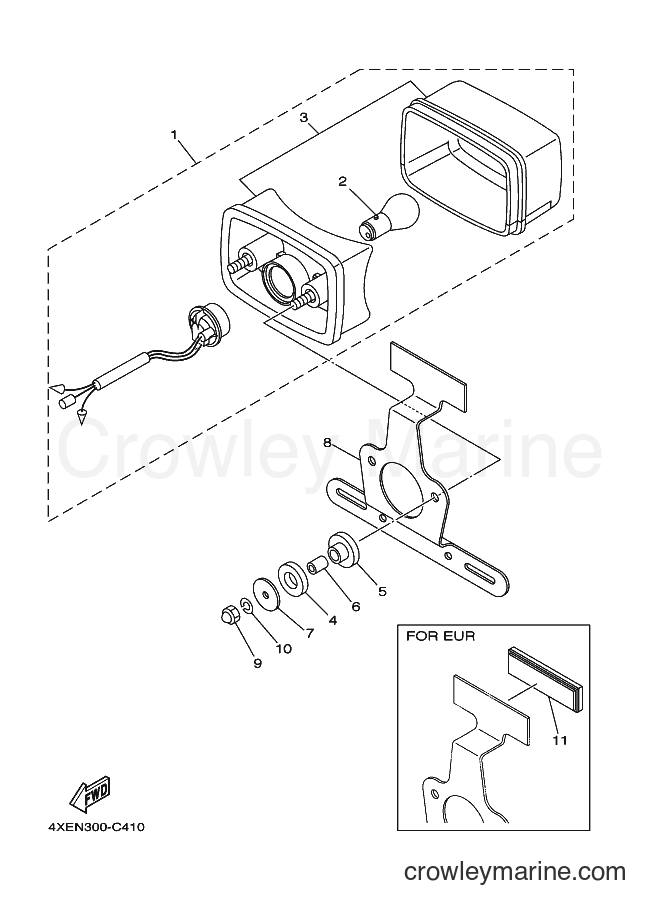 2004 ATV YFM250 - YFM250 (4XEN) [020] - TAILLIGHT
