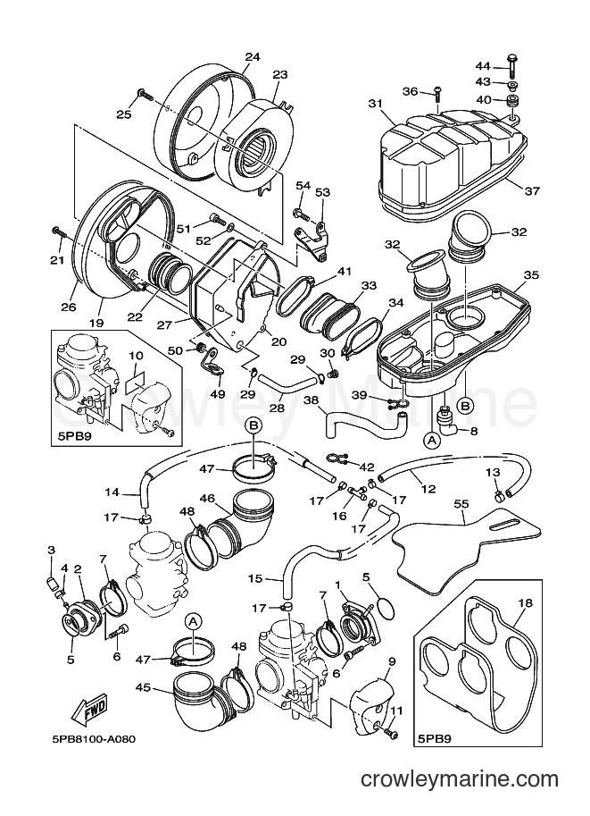 Yamaha Motors XVS1100 (5PBA) [010] - INTAKE