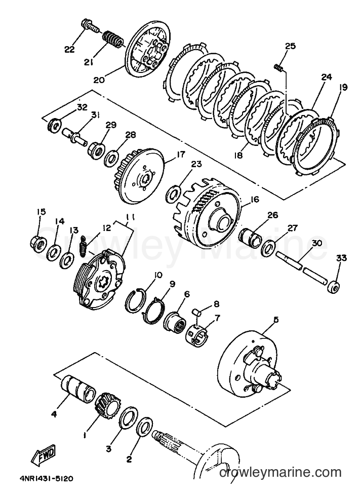1997 Scooter V110 - V110 (4VM1) [999] - CLUTCH