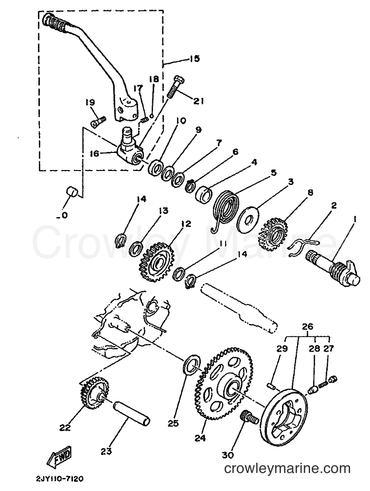 1989 Dirt Bike TW200E - TW200E (3AW4) [010] - STARTER