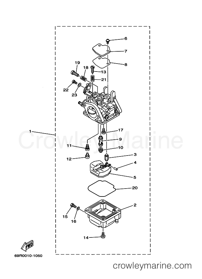 Yamaha Motors 25BMHS (69R3) [030] - CARBURETOR