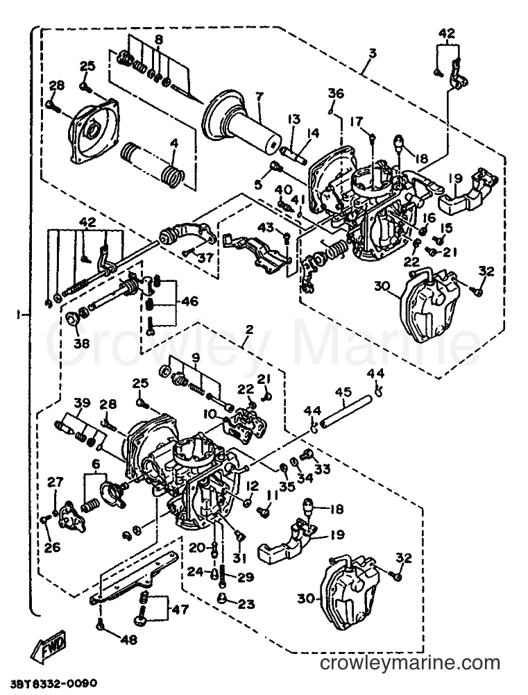 1991 Cruiser XV535 - XV535 (3BTF) [999] - CARBURETOR