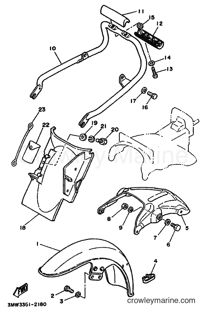 1992 Street Bike SR125 - SR125 (3MW3) [999] - FENDER