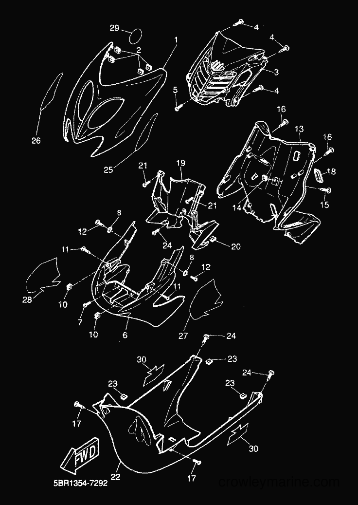 Yamaha Motors YQ50 (5KH3) [010] - LEG SHIELD