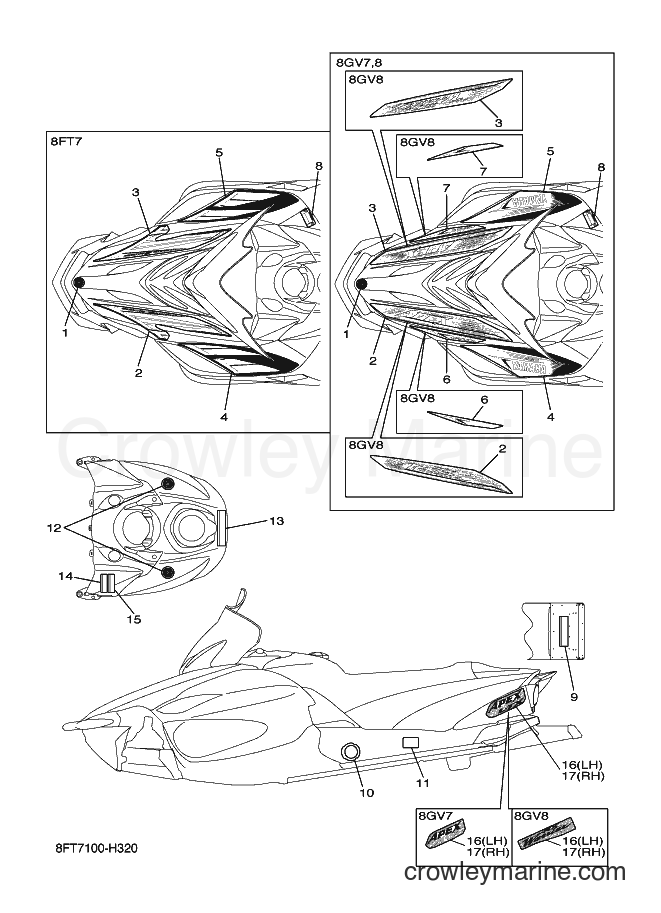Yamaha Motors RX10STGT (8GV7) [020] - EMBLEM