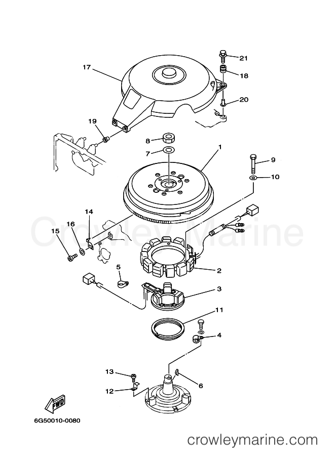 Yamaha Motors 150A (6G40) [080] - GENERATOR