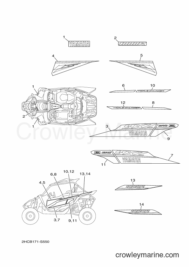 Yamaha Motors YXZ1000E (2HCB) [010] - GRAPHICS