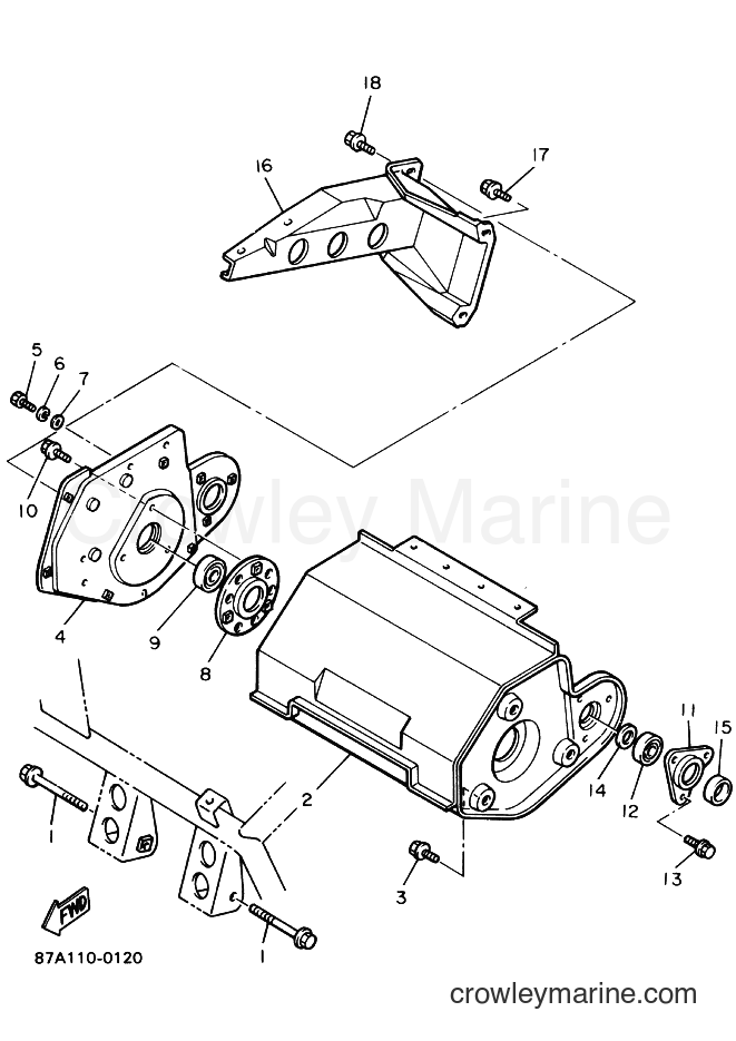 Yamaha Motors SV125 (87C2) [010] - ENGINE BRACKET