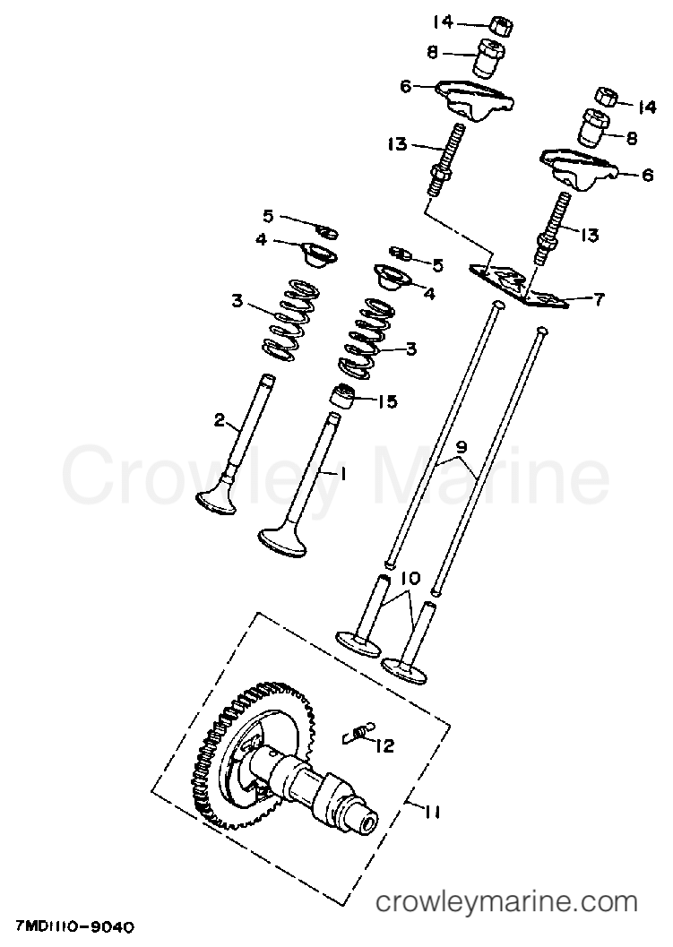 Yamaha Motors EF6000E - CAMSHAFT VALVE