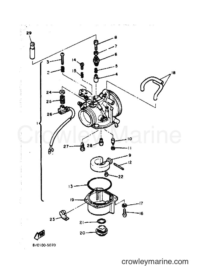 1991 Snowmobile SR540 - SR540 (88U1) [010] - CARBURETOR