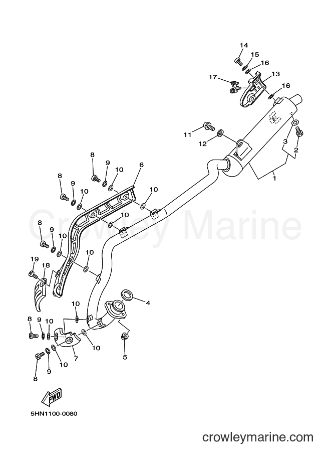 2000 Dirt Bike TTR90 - TTR90 (5HN3) [050] - EXHAUST