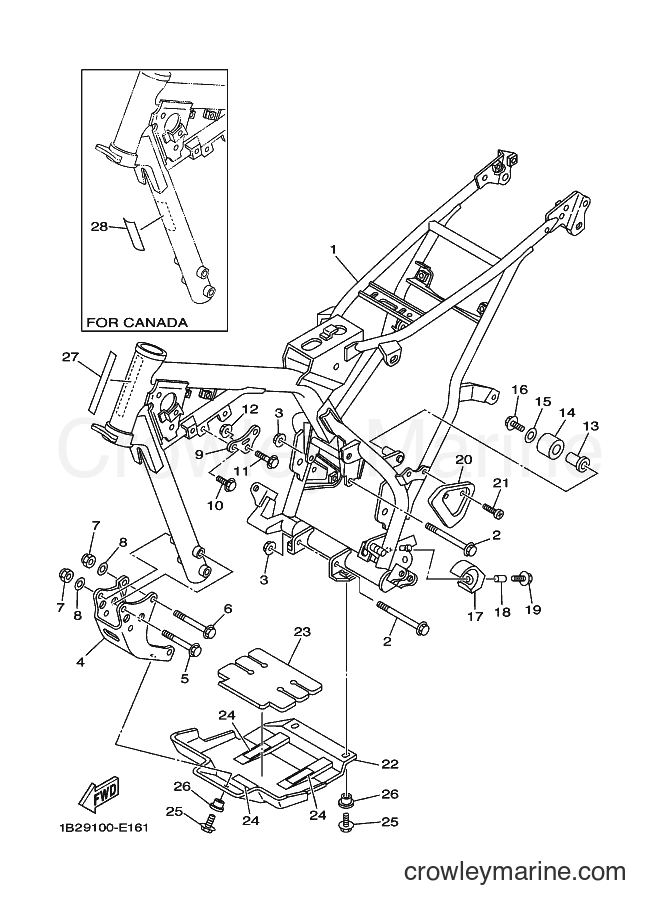 2007 Dirt Bike TT-R125 - TT-R125 (1B2J) [010] - FRAME