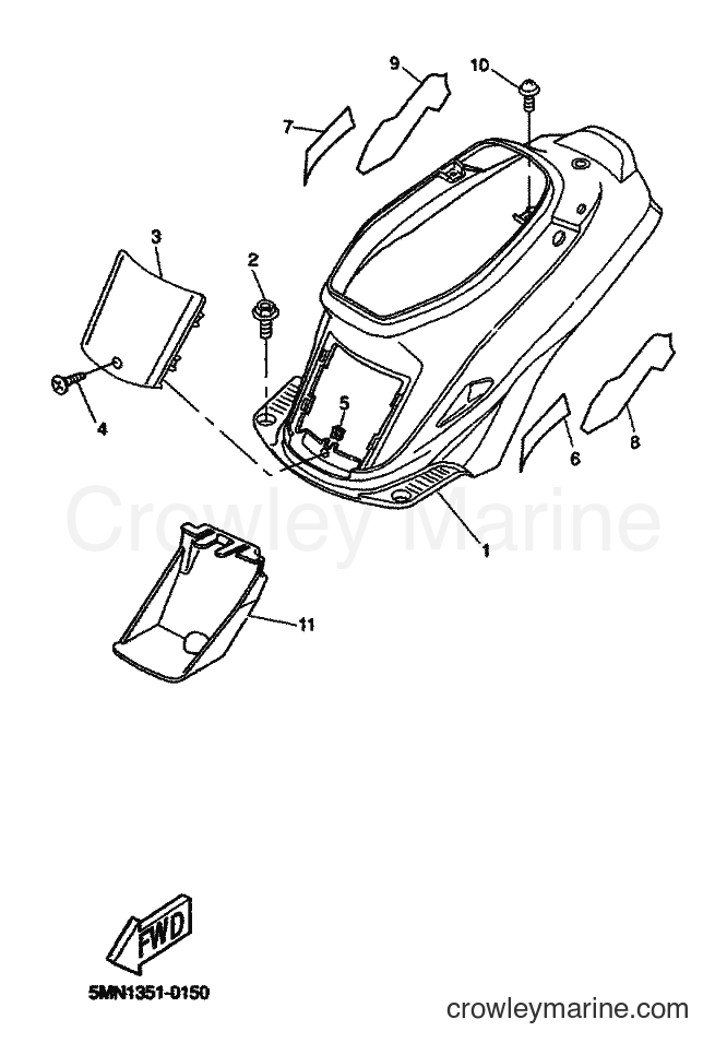 Yamaha Motors CW50 (5MN1) [030] - SIDE COVER