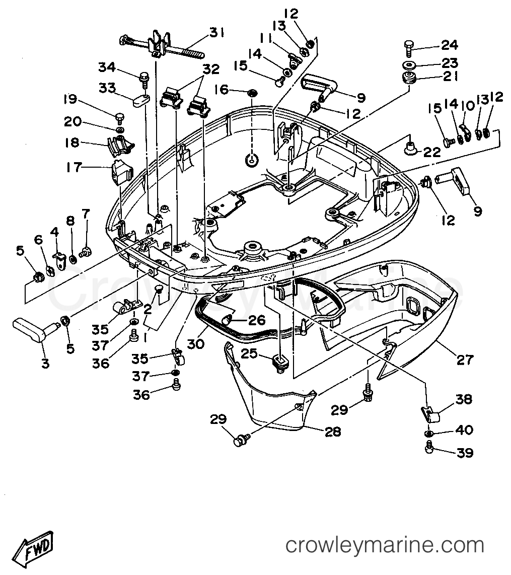 Yamaha Motors C115TXRT - BOTTOM COWLING