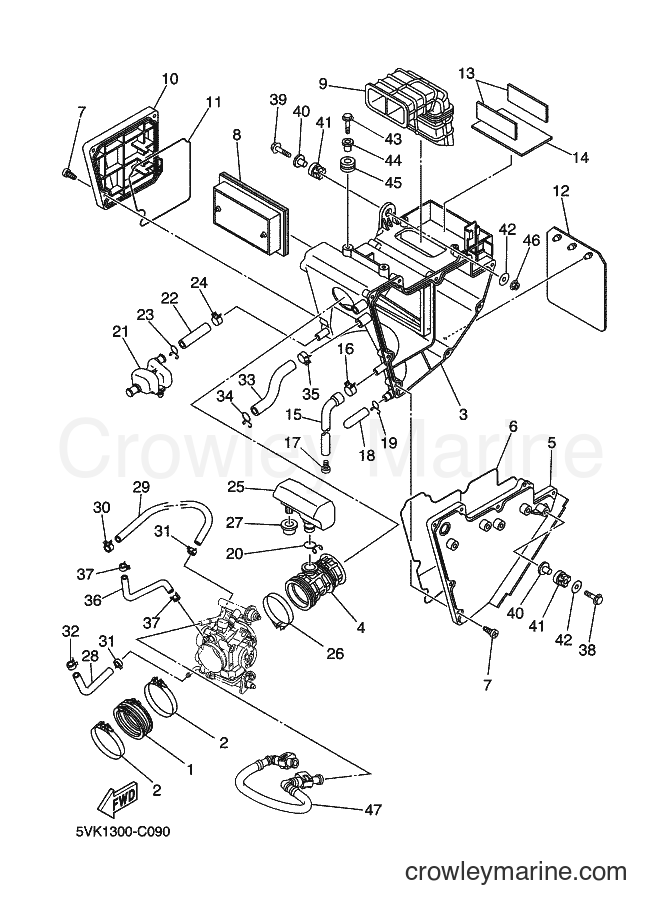 2004 Dirt Bike XT660X - XT660X (1D21) [050] - INTAKE