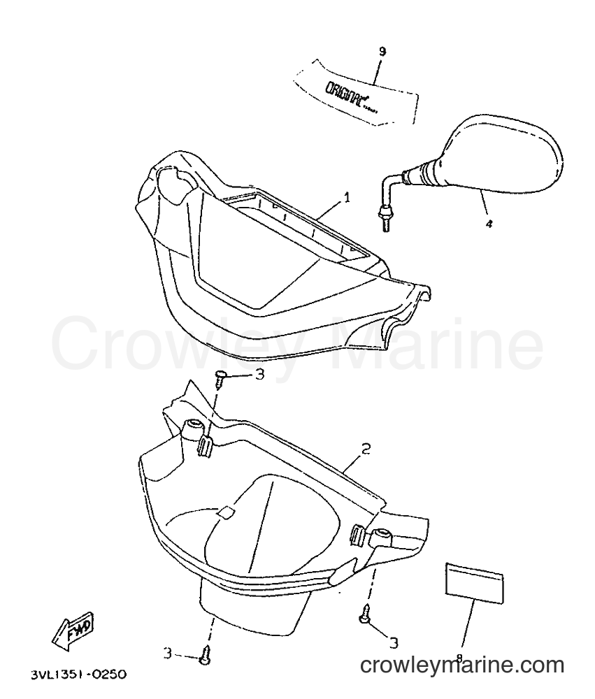 1996 Scooter CW50 - CW50 (4VV2) [999] - COWLING 1