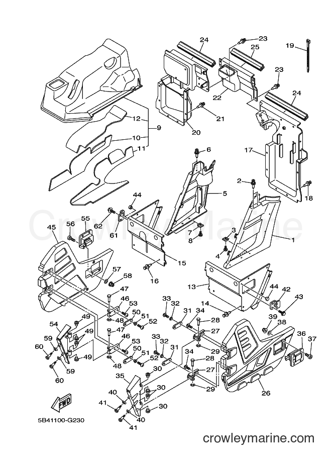 2009 ATV YXR700F - YXR700F (5B4U) [010] - SIDE COVER