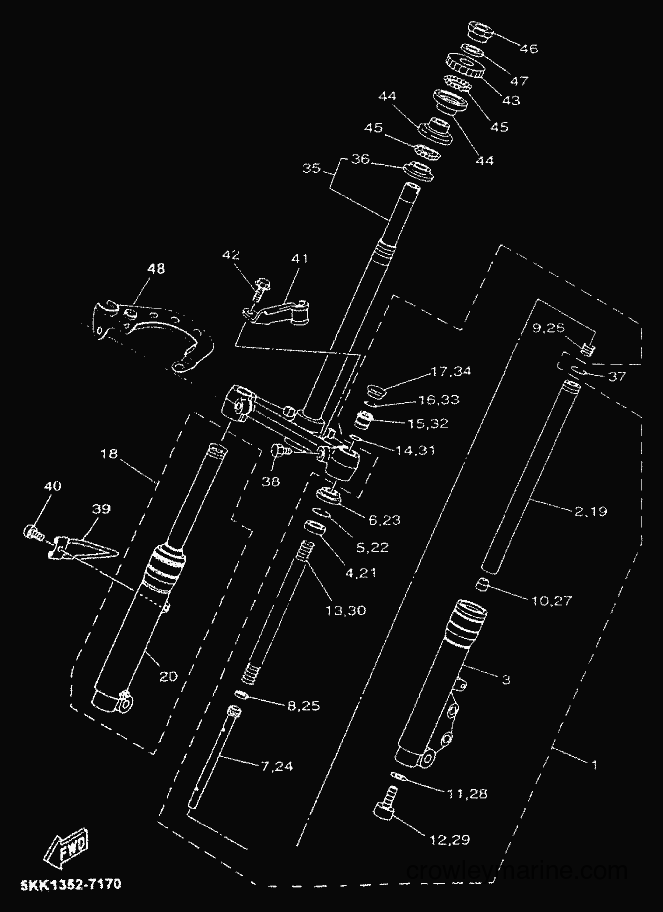 Yamaha Motors YN50 (5BV5) [010] - FRONT FORK