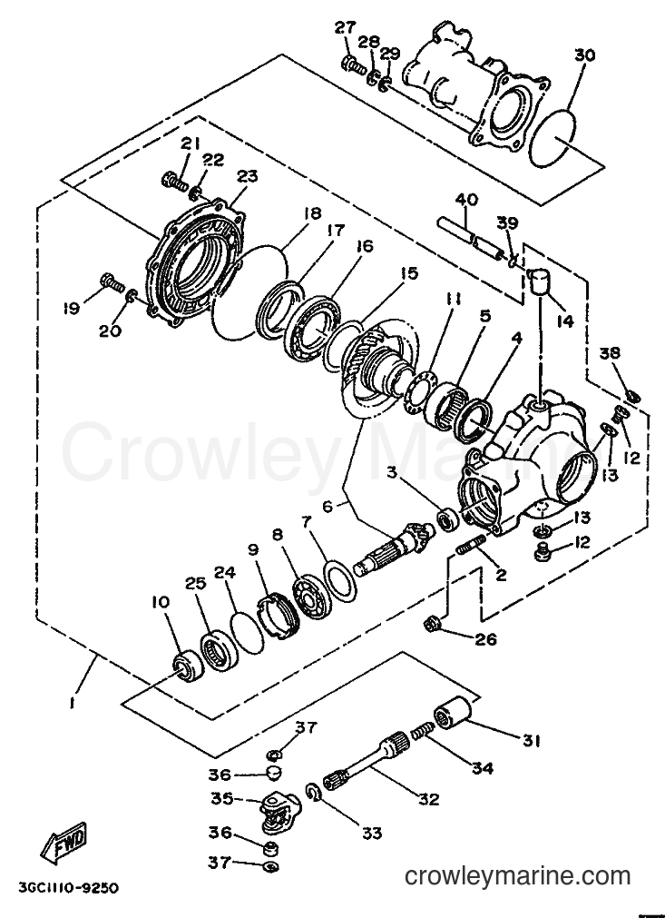 1989 ATV YFM200DX - YFM200DX (3GC2) [010] - DRIVE SHAFT